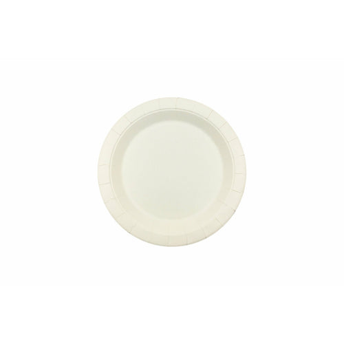 180mm FSC Round White Paper Plate Pk15