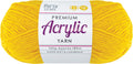 Acrylic Yarn 100g 189m 8 Ply Solid 19 Canary Yellow yarn product photo