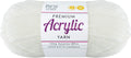 Acrylic Yarn 100g 189m 8 Ply Solid 13 Day Dream White yarn product photo