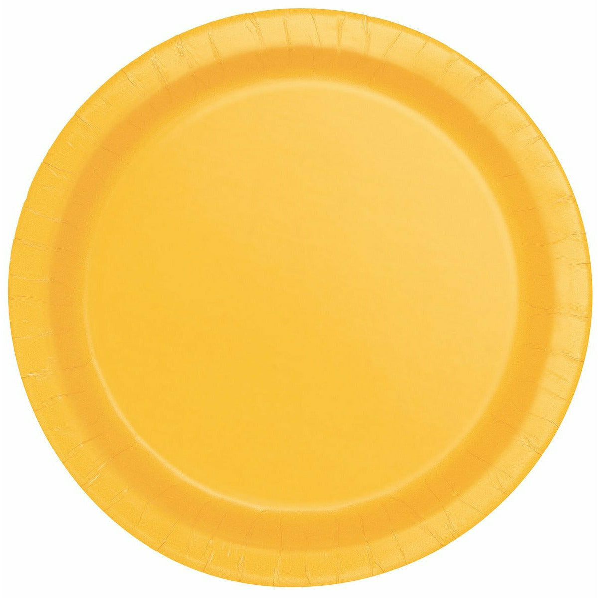Sun Yellow 8 X 7" Paper Plates - Pf