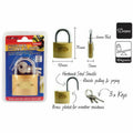1pce Padlock-50mm-Brass Plated