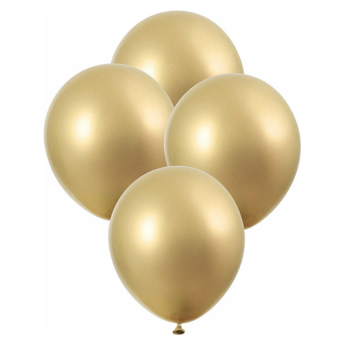 6 X 11In Gold Metallic Balloons