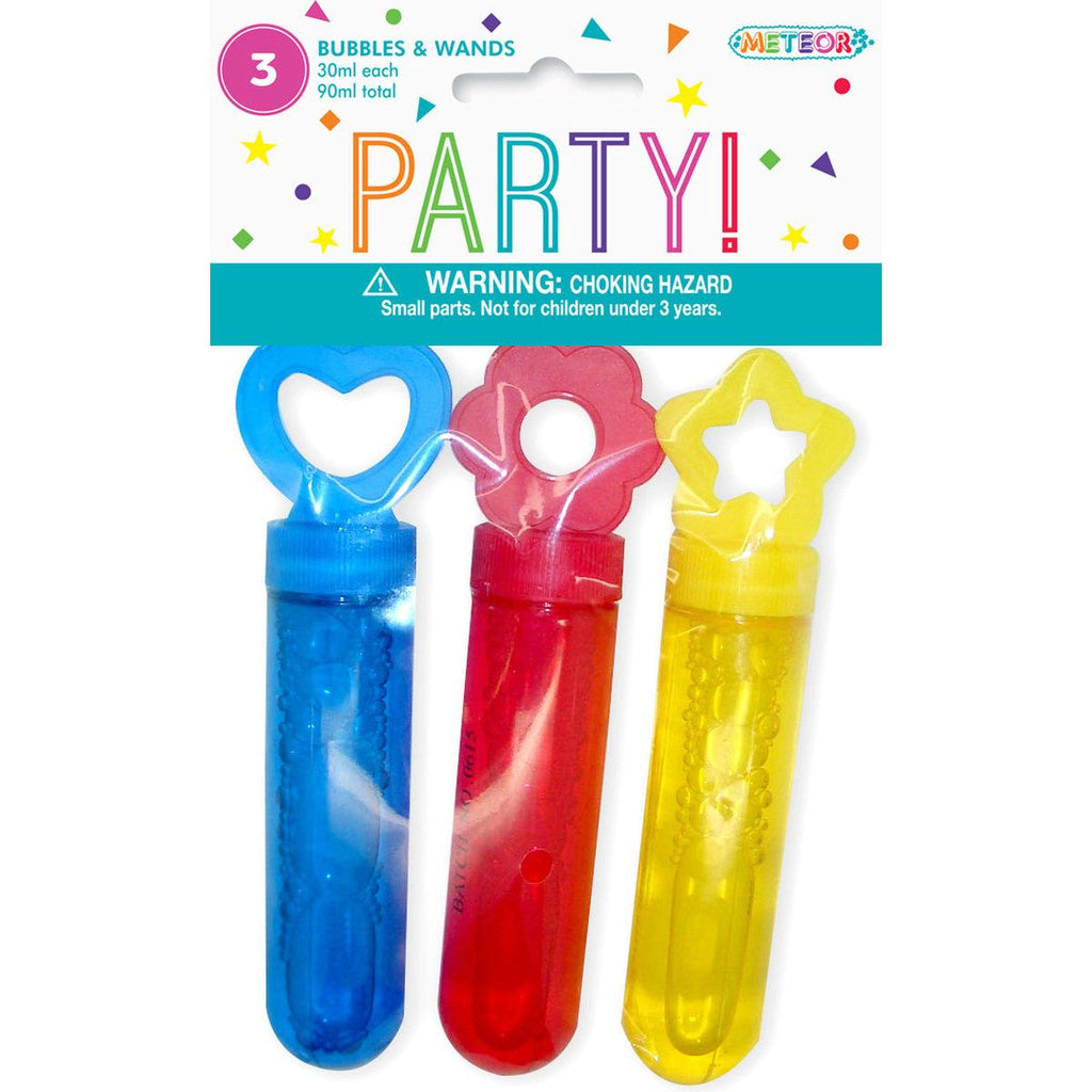 3 Bubbles & Wands