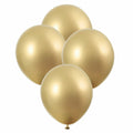 6 X 11In Gold Metallic Balloons
