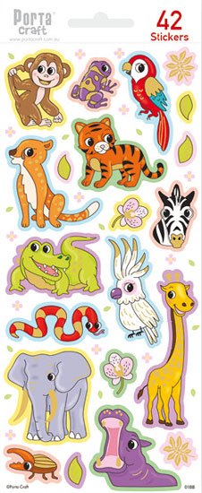 Sticker Sheets #001 Animals (Design BB) paper craft product photo