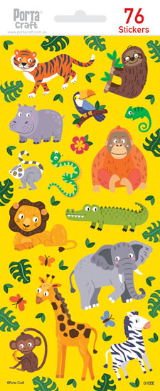 Sticker Sheets #001 Animals (Design E) paper craft product photo