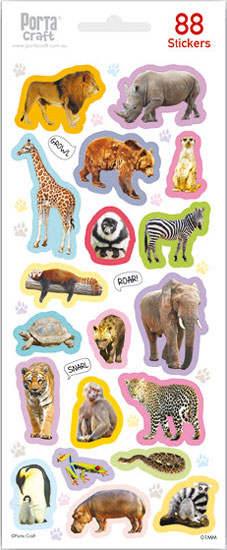 Sticker Sheets #001 Animals (Design MM) paper craft product photo