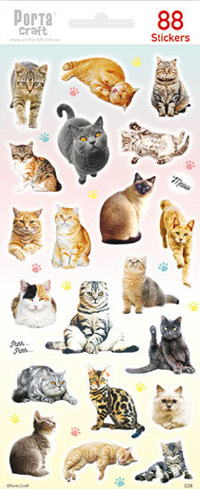 Sticker Sheets #005 Cat (Design R) paper craft product photo