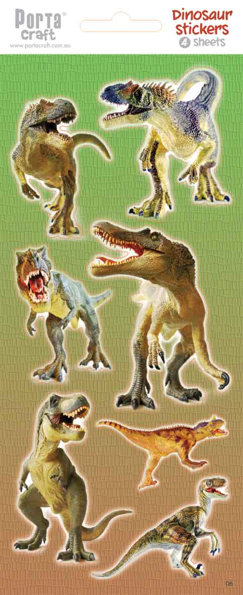 Sticker Sheets 006 Dinosaur - Design D paper craft product photo