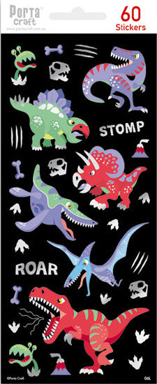 Sticker Sheets Dinosaur 006 paper craft product photo