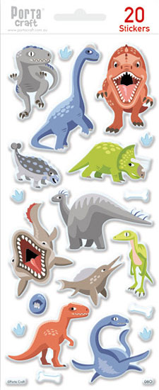 Sticker Sheets #006 Dinosaur (Design O) paper craft product photo