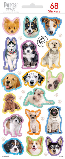 Sticker Sheets #007 Dog (Design N) paper craft product photo