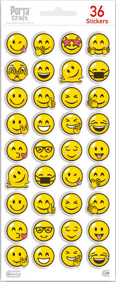 Sticker Sheets #008 Emoji (Design P) paper craft product photo