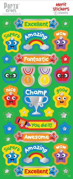 Sticker Sheets #011 Merit (Design F) paper craft product photo