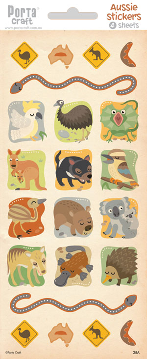 Sticker Sheets 28 Aussie (Design A) paper craft product photo
