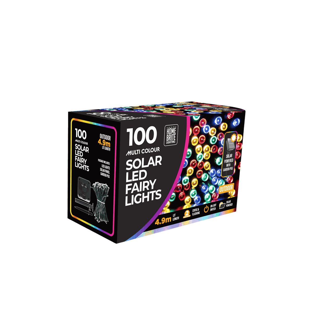 Solar Light 100Pc Multi