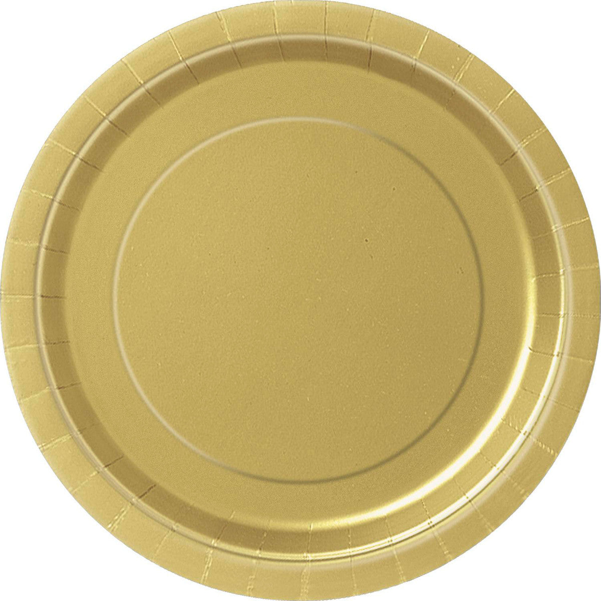 Gold 8 X 9" Paper Plates - Pf