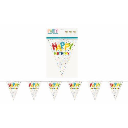 Happy Balloon Flag Banner 12Ft