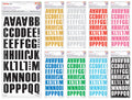 Alpha Sticker 35 Block 9 Assorted 2 Sheets paper craft product photo