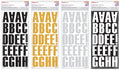 Alpha Sticker 54 Block 4 Assorted 4 Sheets paper craft product photo