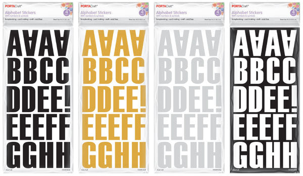 Alpha Sticker 54 Block 4 Assorted 4 Sheets paper craft product photo