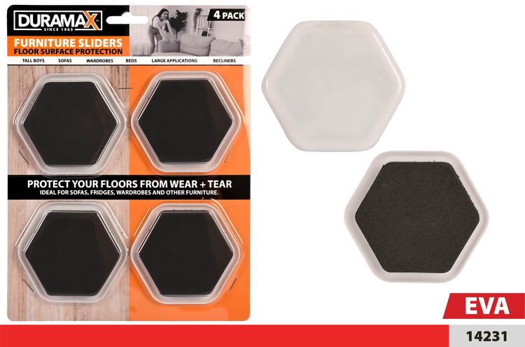 4 Piece Furniture Sliders Carpet/wood/tiles