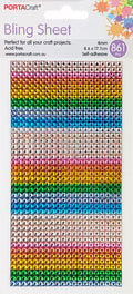 Bling Sheet 4mm 820 Pack Rainbow craft supplies product photo