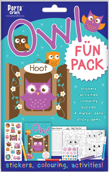 Activity Fun Pack Owl craft kits product photo