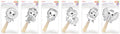Cardstock Lollipop Puppets 6 Assorted Girls A paper craft product photo