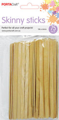 Skinny Sticks 146x6mm 75 Pack Natural craft supplies product photo
