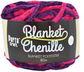 Chenille Blanket Yarn 100g 80m Multi Magenta yarn product photo