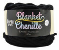 Chenille Blanket Yarn 100g 80m Solid 05 Black yarn product photo