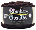 Chenille Blanket Yarn 100g 80m Solid 04 Chocolate yarn product photo