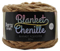 Chenille Blanket Yarn 100g 80m Solid 03 Latte yarn product photo