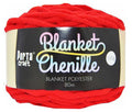 Chenille Blanket Yarn 100g 80m Solid 19 Red yarn product photo
