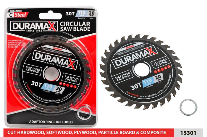 1 Piece Circular Saw Blade - 110 mm Diameter