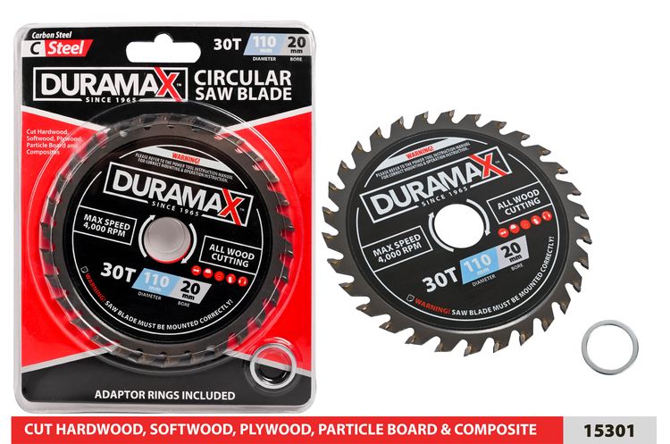 1 Piece Circular Saw Blade - 110 mm Diameter