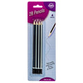Pencil Blue & Silver Barrel 2B 4 Pack - Stationery product at Price Busters Variety