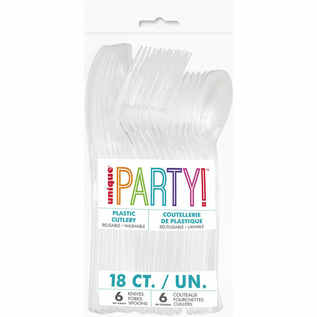 Clear 18 Asstd Cutlery