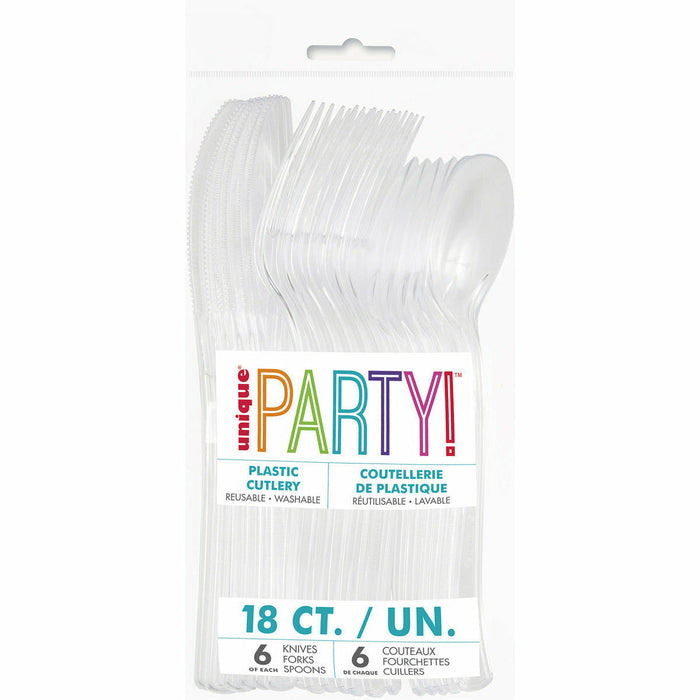 Clear 18 Assorted Cutlery - product image