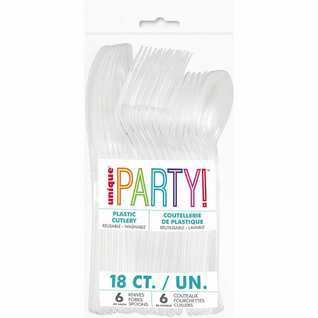 Clear 18 Asstd Cutlery