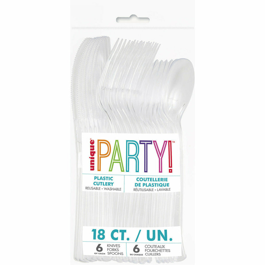 Clear 18 Assorted Cutlery - product image