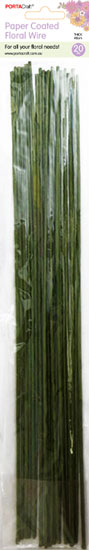 Florist Wire 3mm (9 gauge) 40cm 20 Pack Paper Wrap paper craft product photo