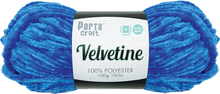 Velvetine Yarn 100g 150m 24 Regal Blue yarn product photo