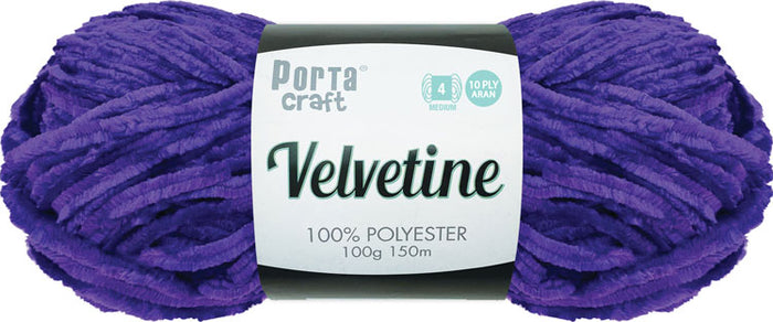 Velvetine Yarn 100g 150m 23 Elegant Purple yarn product photo