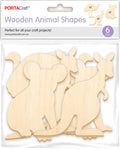 Aussie Wooden Shapes 6 Pack Animals craft supplies product photo