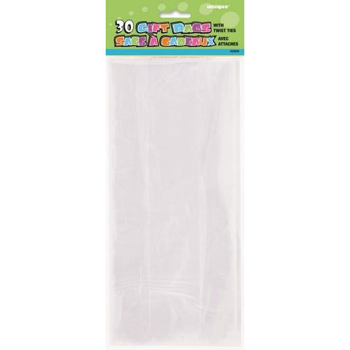 30 Cello Bags - Clear