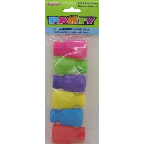 6 Bubble Bottles & Wands