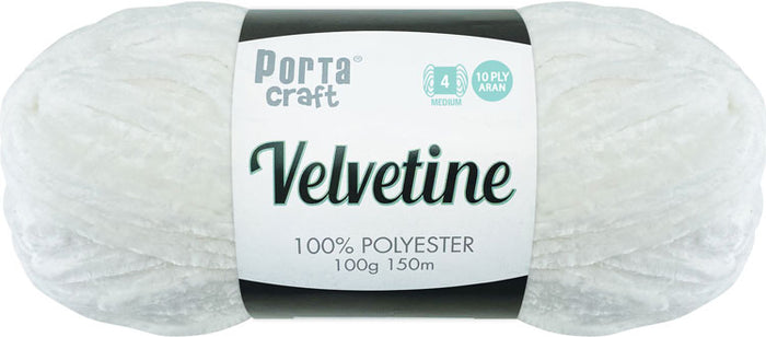 Velvetine Yarn 100g 150m 06 Bright White yarn product photo