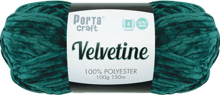 Velvetine Yarn 100g 150m 27 Jungle Green yarn product photo
